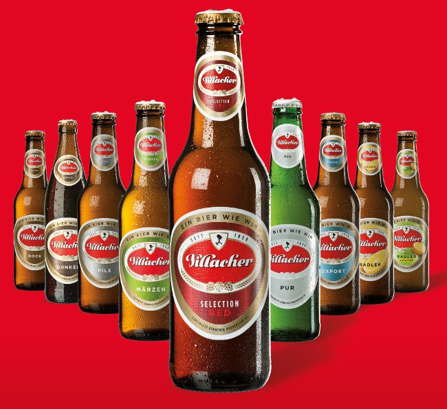 bottiglie nuova campagna birre villacher